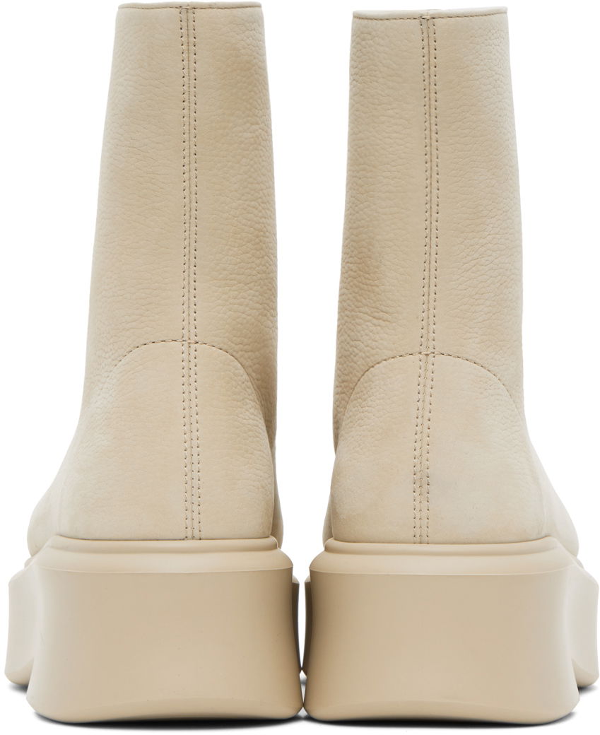Tøj The Row The Row Zipped I Boots Beige | F1144-L131R, 1