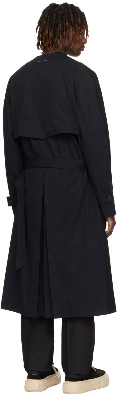 Frakker Maison Margiela MM6 Maison Margiela Wool & Cotton Gabardine Trench Coat Sort | SH0AA0009 MTN039, 2