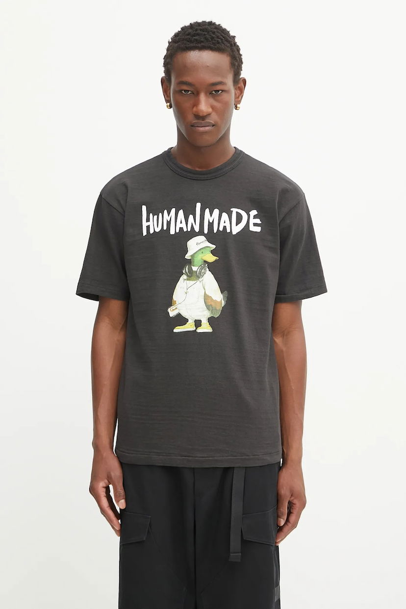 T-shirt Human Made Human Made Knitted Graphic T-Shirt Sort | HM29TE014