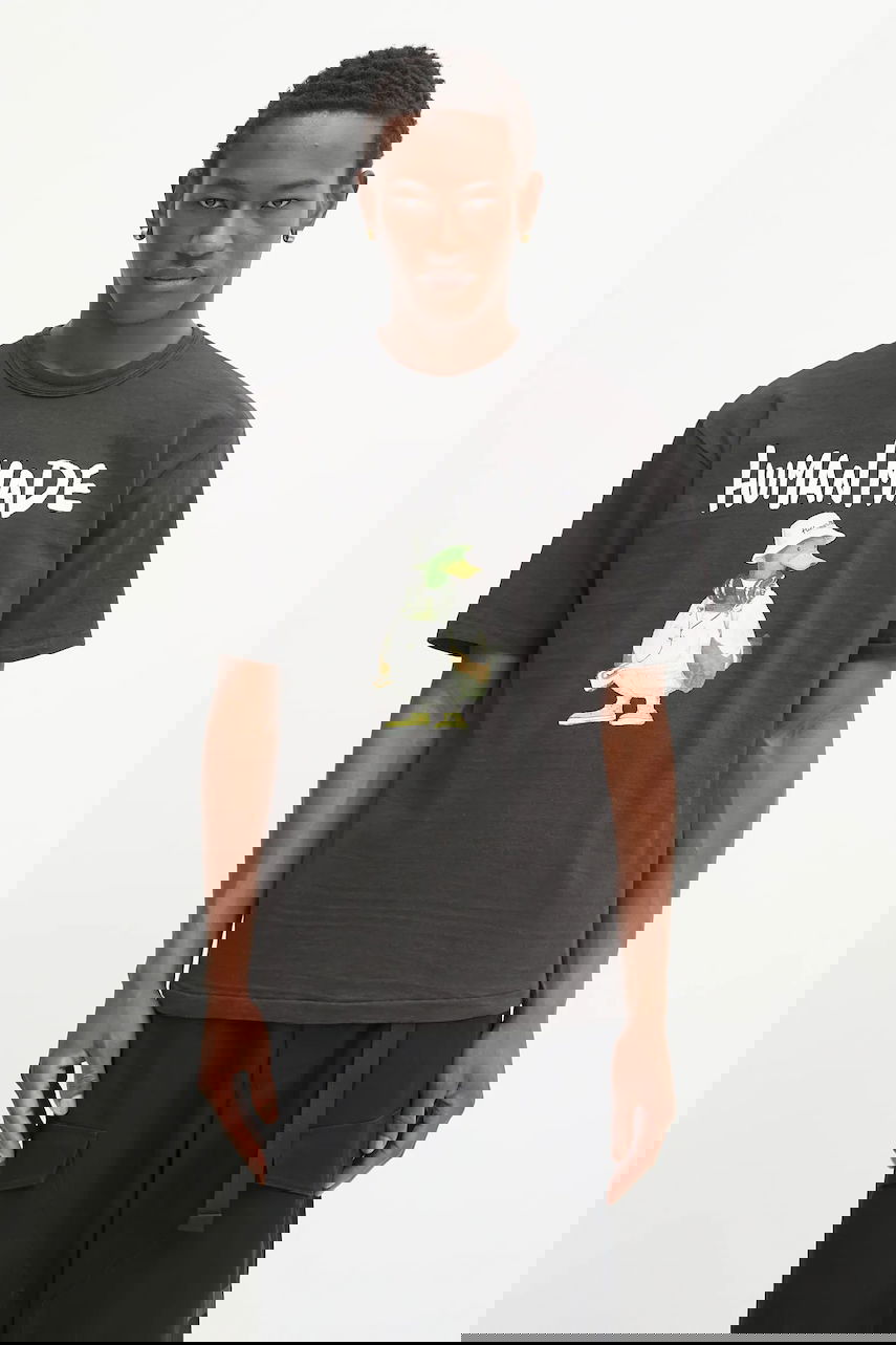 T-shirt Human Made Human Made Knitted Graphic T-Shirt Sort | HM29TE014, 0
