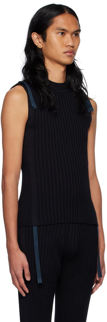Tanktop Dion Lee Gathered Utility Tank Top Sort | C7140R23, 1