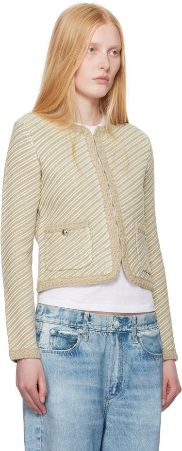 Sweater rag & bone Rag & Bone Claire Knit Cardigan Beige | WAS25P026SD26, 1