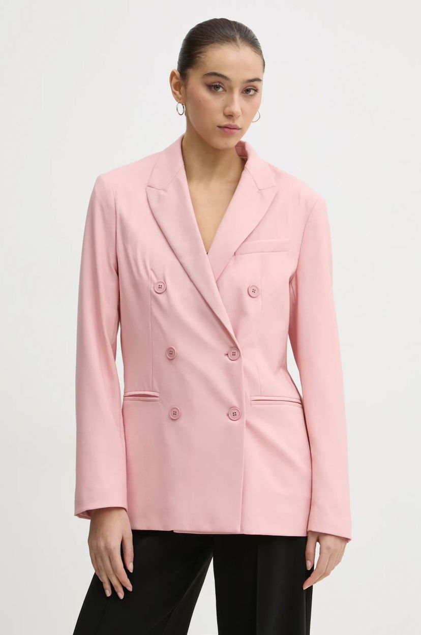 Jakke Fiorucci Fiorucci Double-Breasted Blazer Lyserød | W01FMBDO059WO01PN02