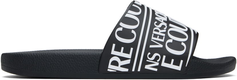 Sneakers og sko Versace Versace Jeans Couture Logo Slides Sort | E78YA3SQ1_E71352