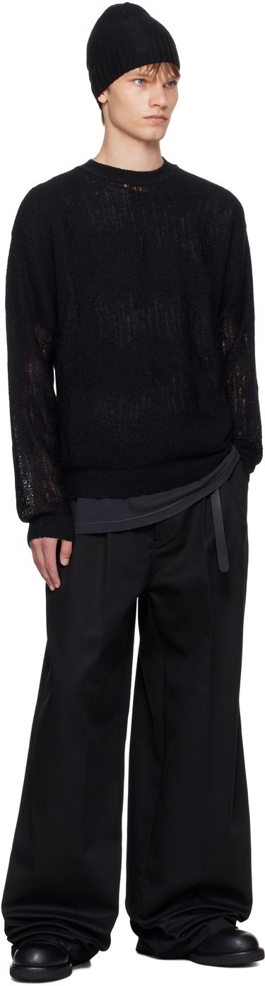 Sweater Ann Demeulemeester Ann Demeulemeester Kamillo Oversize Sweater Sort | B0013187-KN070-099, 3