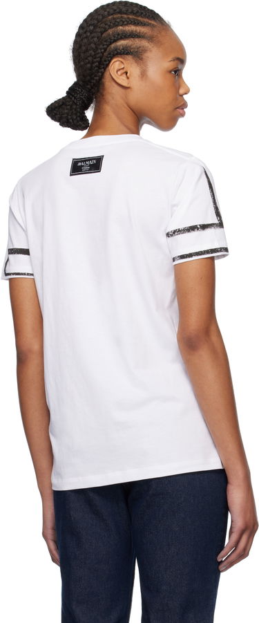 T-shirt Balmain Balmain Short-Sleeved 'Je T'aime' T-Shirt Hvid | EF1EF000GE35, 2