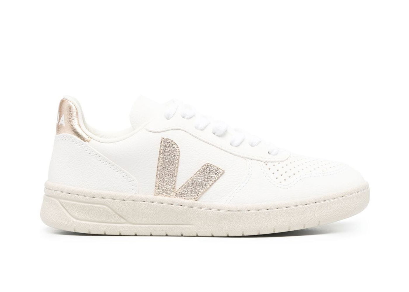Sneakers og sko Veja V-10 Chromefree Hvid | VX0502935A, 0