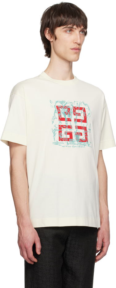 T-shirt Givenchy Givenchy 4G Regular Fit T-Shirt Hvid | BM71MG3YQD105, 1