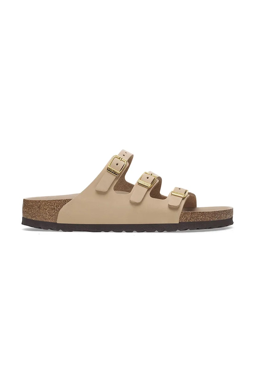 Sneakers og sko Birkenstock Birkenstock Florida HEX Nubuck Slides Beige | 1029480, 0