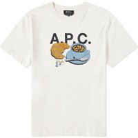 T-shirt A.P.C. END. x Men's 'Coffee Club' Cedric T-Shirt Hvid | COBQX-H26265-AAC, 1
