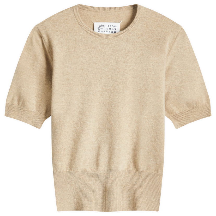 Sweater Maison Margiela Maison Margiela Shrunken Knit Top Beige | S51HL0018M13090109M
