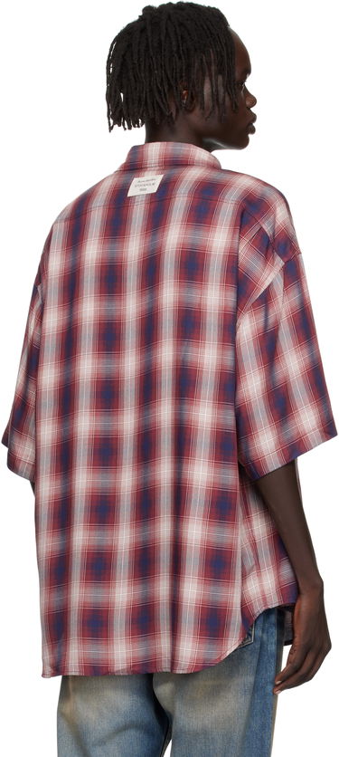 Skjorte Acne Studios Acne Studios Checked Button-Up Shirt Rød | CB0116-, 2
