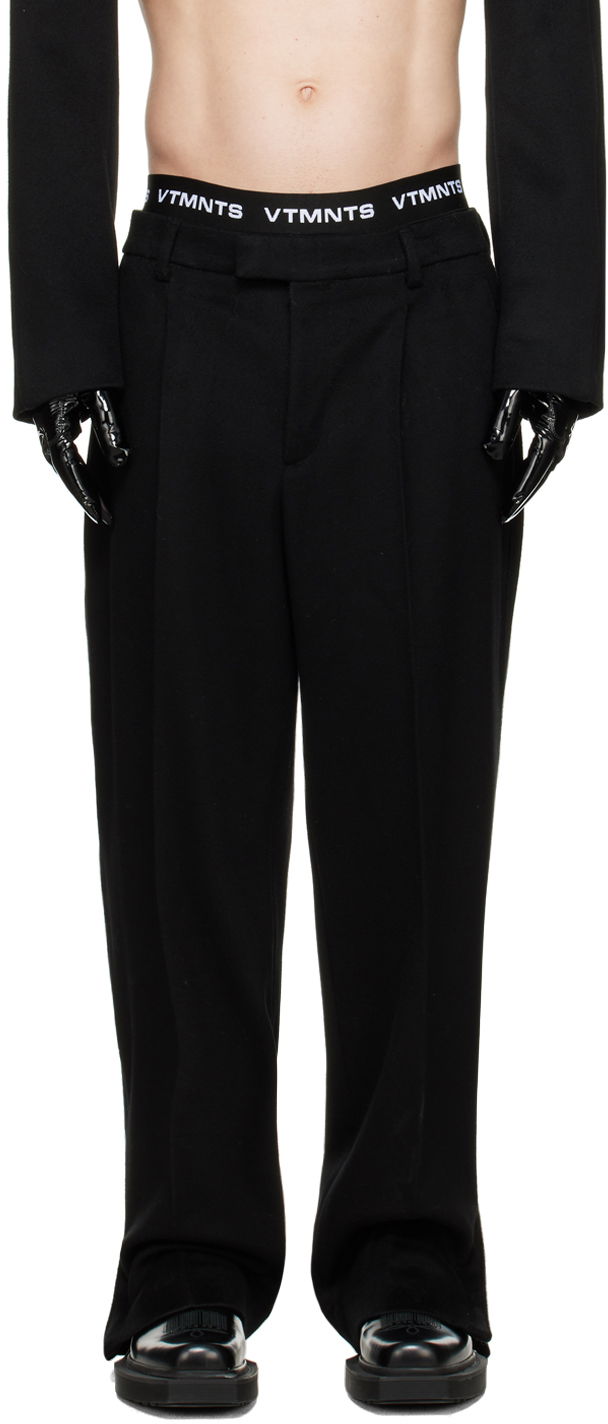 Bukser VETEMENTS Pleated Trousers Sort | VL16PA320B