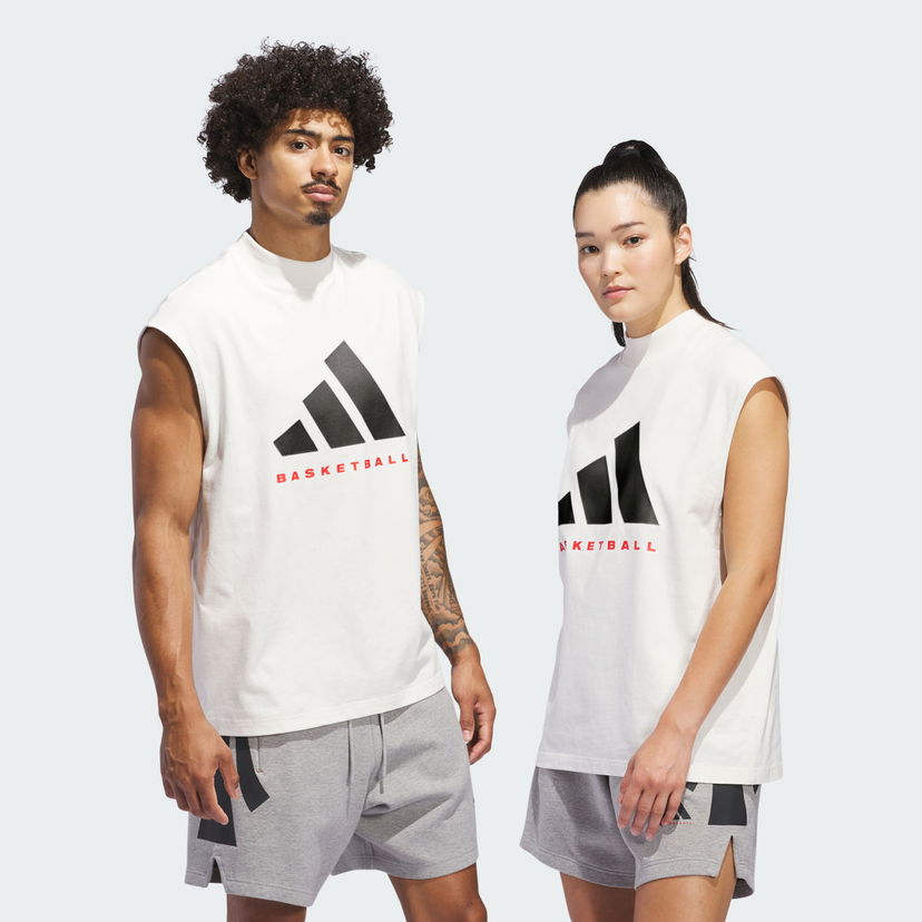 Tanktop adidas Performance Sleeveless Basketball T-Shirt Hvid | IW5648