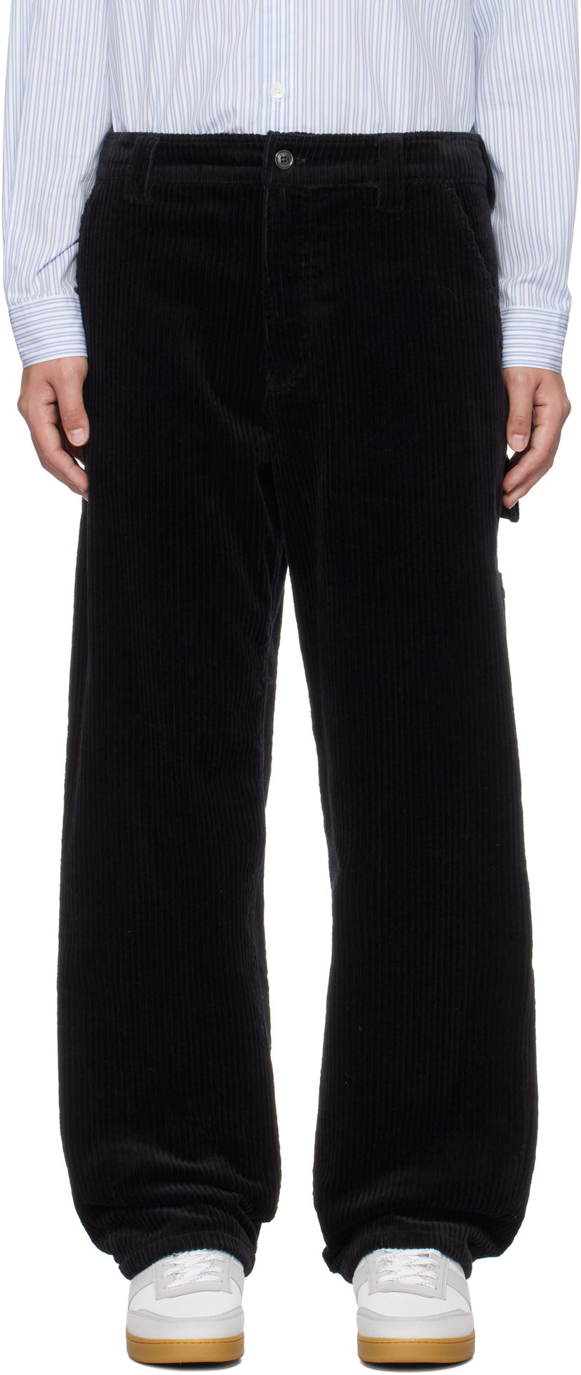 Cargo bukser A.P.C. A.P.C. Fergus Corduroy Pants Sort | COHDW-M08500