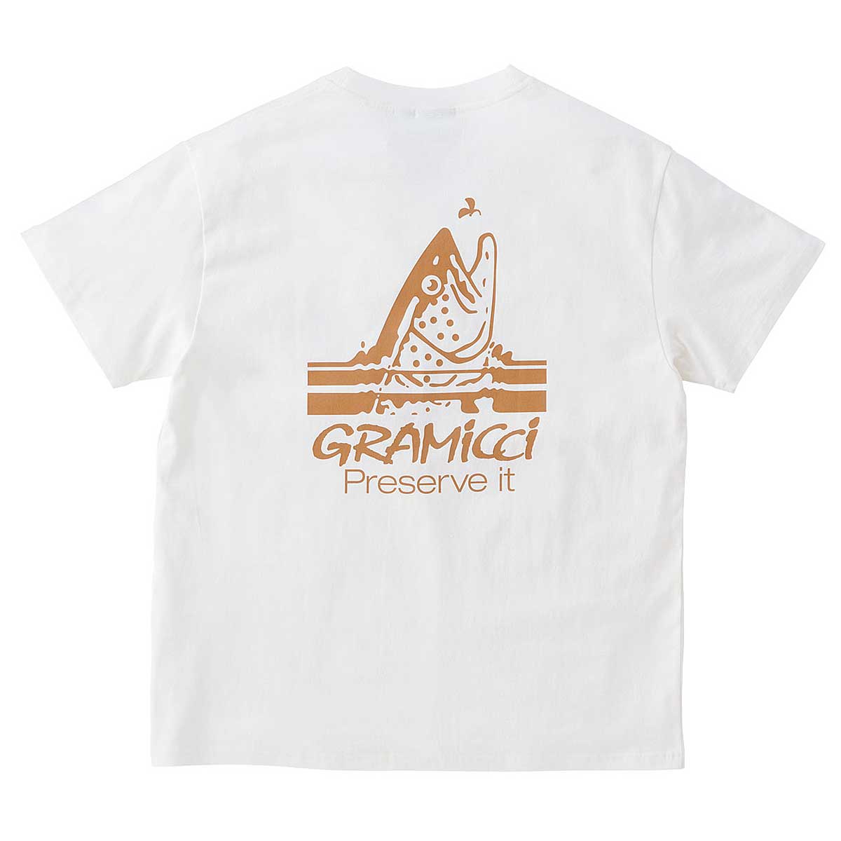 T-shirt GRAMICCI Gramicci Trout Graphic T-Shirt Hvid | G3SU-T050, 1
