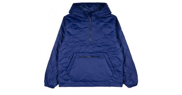Puffer jakke adidas Originals Down Quilted Half-Zip Puffer Jacket Mørkeblå | h13589, 1