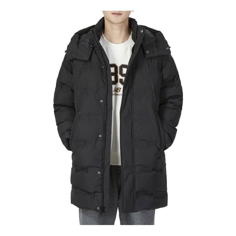 Parka New Balance Long Puffer Jacket Sort | AMJ24379-BK