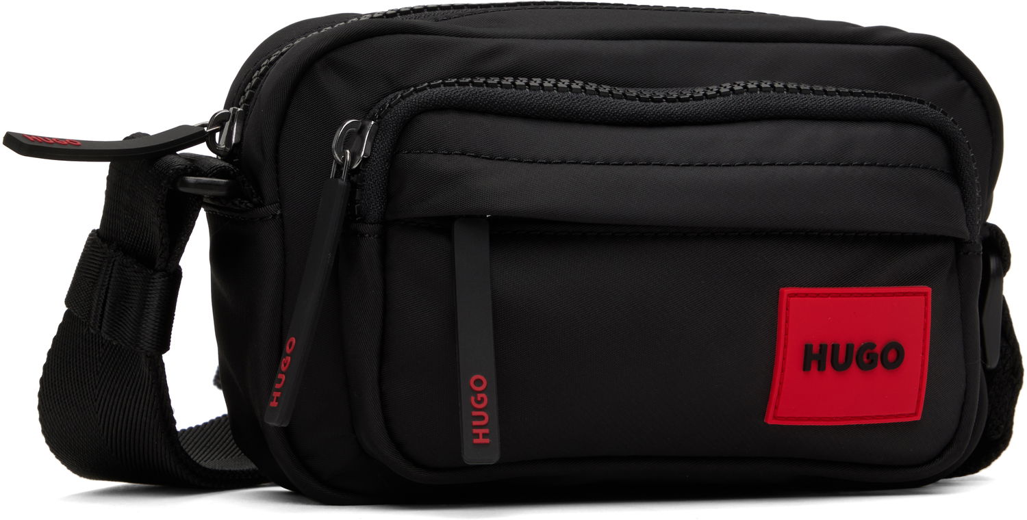 Skuldertaske BOSS Hugo Logo Patch Crossbody Bag Sort | 50531117, 1