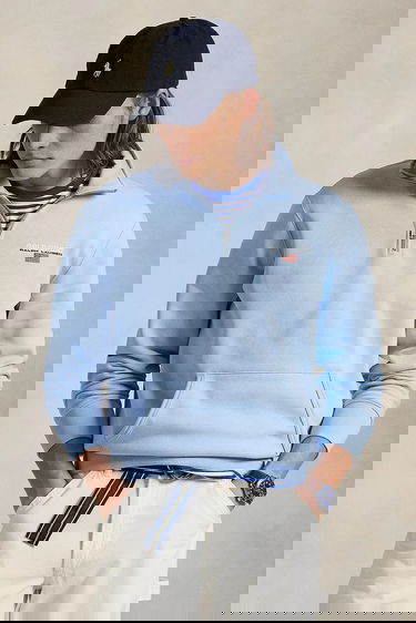 Sweatshirt Polo by Ralph Lauren Polo Ralph Lauren Sport Quarter-Zip Sweatshirt Blå | 710969033, 0