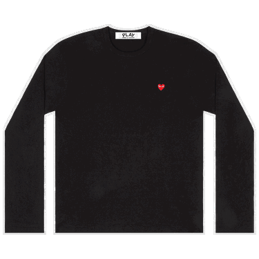 T-shirt Comme des Garçons PLAY Mini Heart Long-Sleeve Tee Sort | AZ T307 051 1, 0