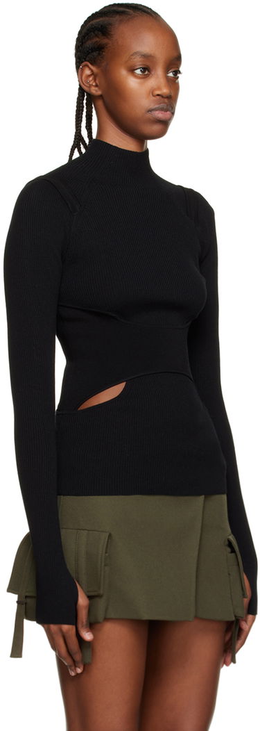 Sweater Dion Lee Dion Lee Interlink Turtleneck Top Sort | C7151R23, 1