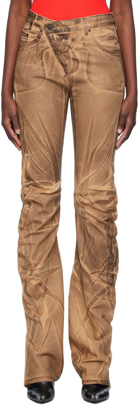 Jeans Ottolinger Ottolinger Exclusive Ruched Jeans Brun | 1701708