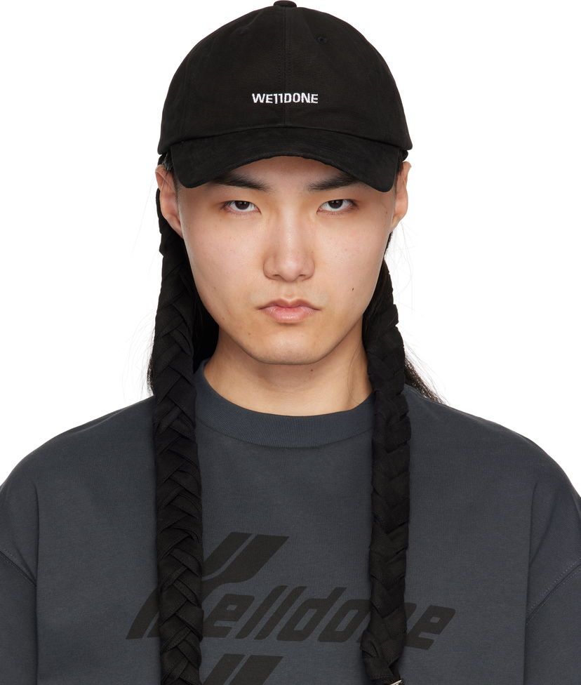 Kasket We11done We11done Logo Braid Cap Sort | WD-AH0-25-430-U-BK