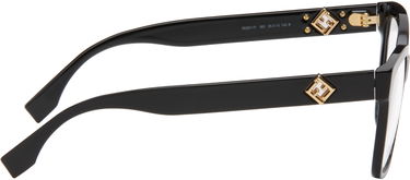 Solbriller FENDI FF Diamonds Rectangular Frame Glasses Sort | FE50117I@55001 192337204067, 1