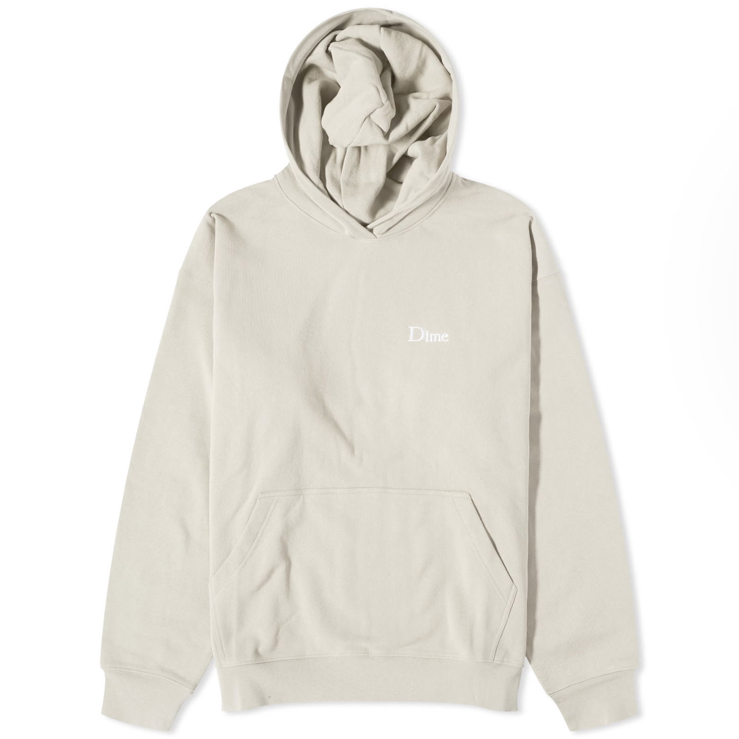 Sweatshirt Dime Classic Small Logo Taupe Beige | DIMEHO9-TAU, 0