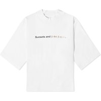 T-shirt Palm Angels Sunsets T-Shirt Hvid | PWAA020F23JER0020110, 1
