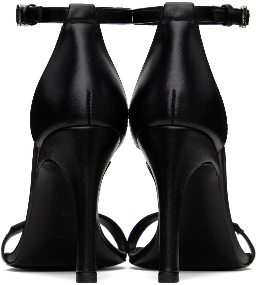Sneakers og sko Coperni Logo Skinny Strap Heeled Sandals Sort | COPSH44477, 1