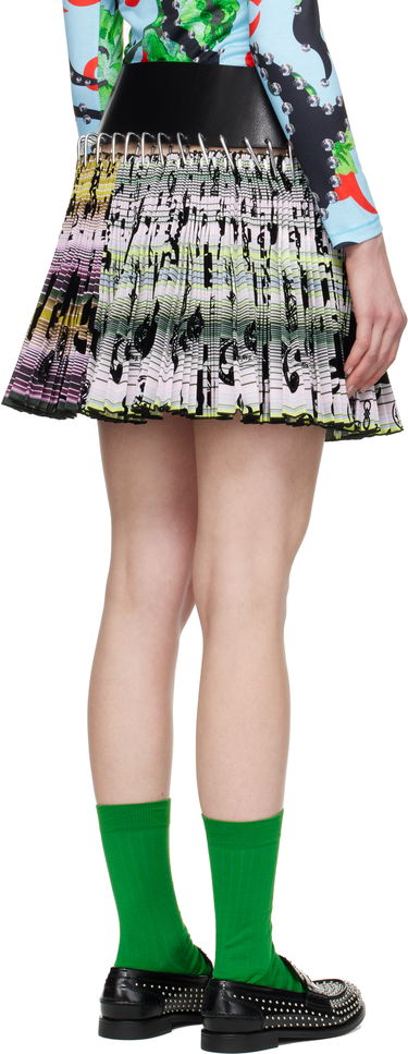 Nederdel Chopova Lowena Chopova Lowena Carabiner Print Pleated Miniskirt Flerfarvet | 3248, 2