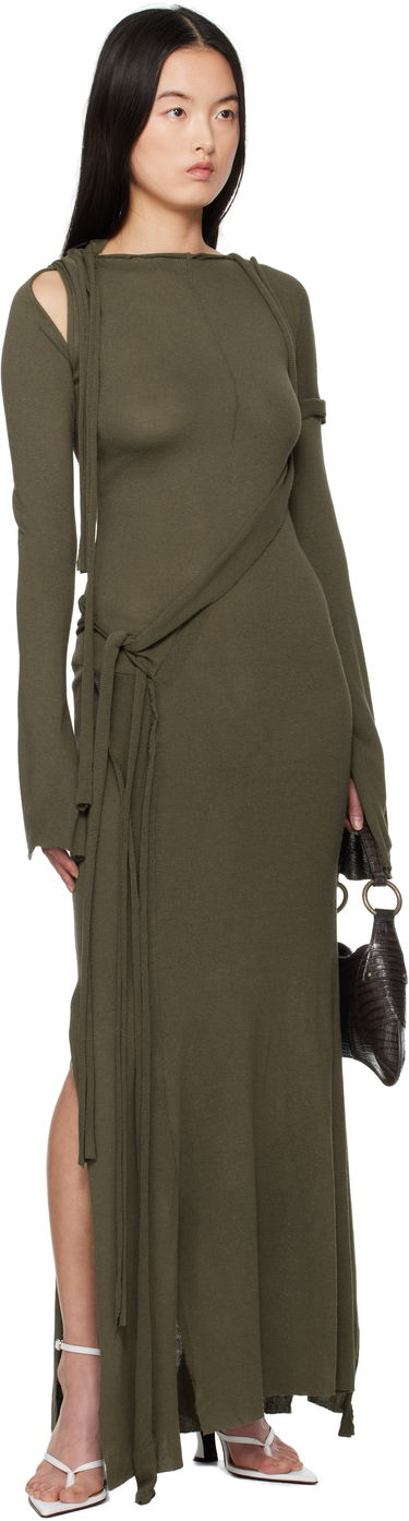 Kjole Ottolinger Ottolinger Deconstructed Long Sleeve Maxi Dress Grøn | 10550050601, 3