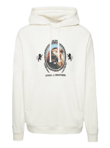 Sweatshirt Nike LeBron Fleece Hoodie Hvid | FB7123-027