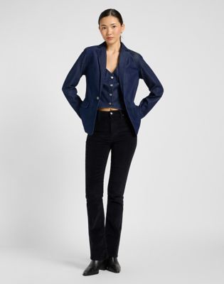 Jakke Lee Relaxed Structured Blazer XS Mørkeblå | 112370868, 1