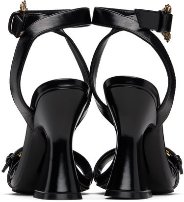 Sneakers og sko Versace Baroque Buckle Kristen Heeled Sandals Sort | E79VA3S36_EZSC35, 1