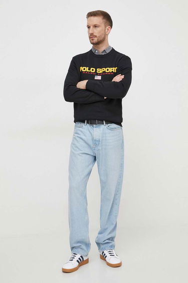 Sweatshirt Polo by Ralph Lauren Black Printed Sweatshirt Sort | 710835770, 1