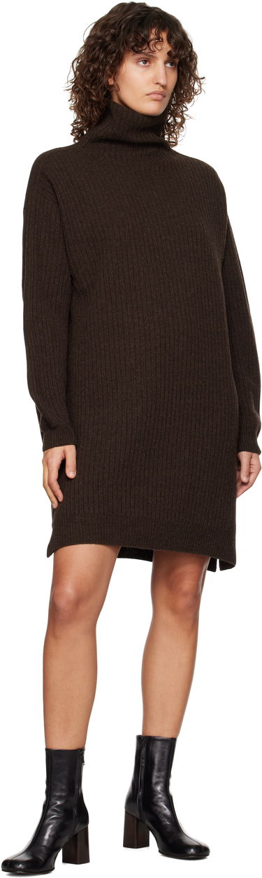 Kjole LEMAIRE Midi Turtleneck Dress Brun | DR1089 LK1027, 3