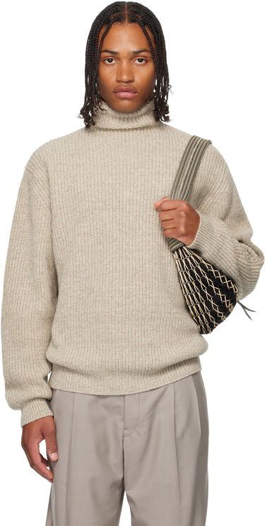 Sweater LEMAIRE LEMAIRE High Neck Sweater Beige | TO1427 LK1029, 0