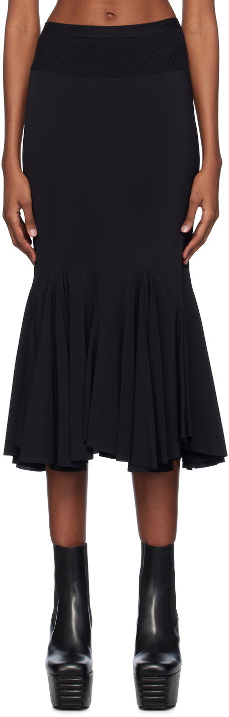 Nederdel Rick Owens Divine Midi Skirt Sort | RP01D2335 CC