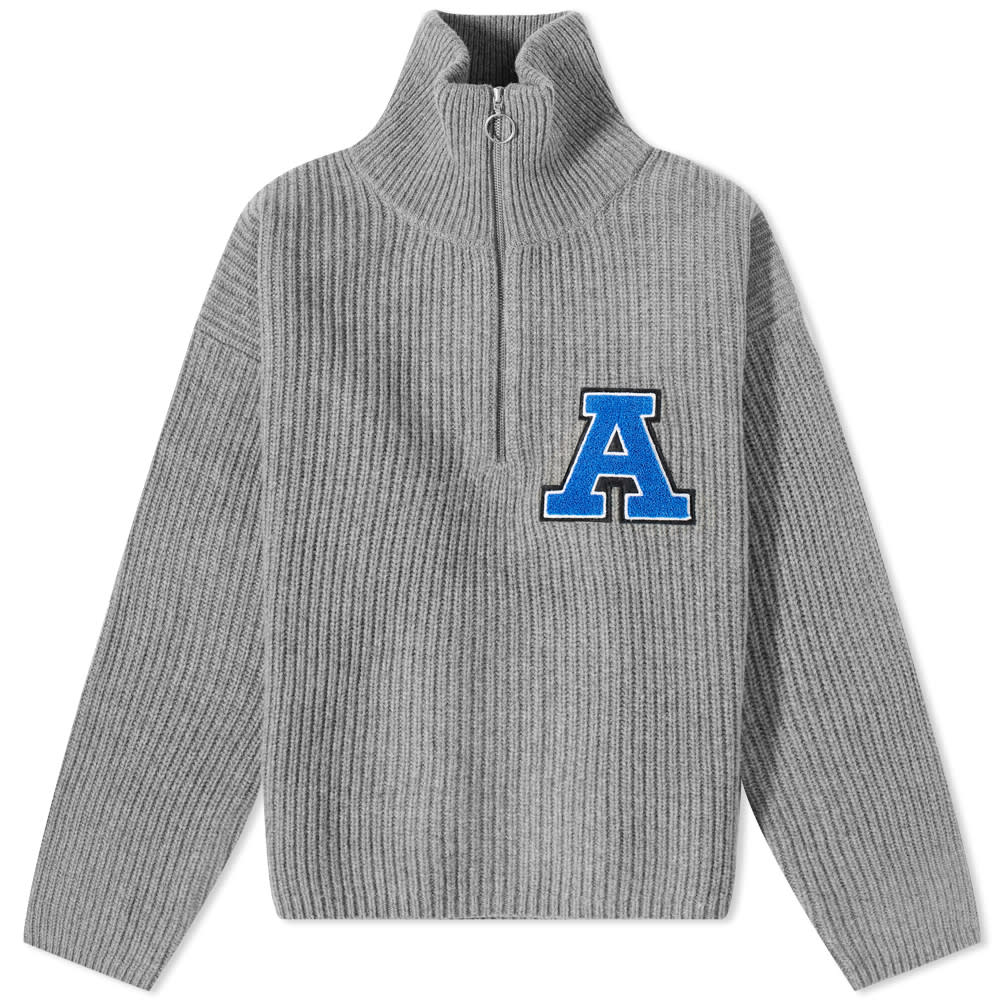 Sweater AXEL ARIGATO Team Half Zip Sweater Grå | A0418001, 0