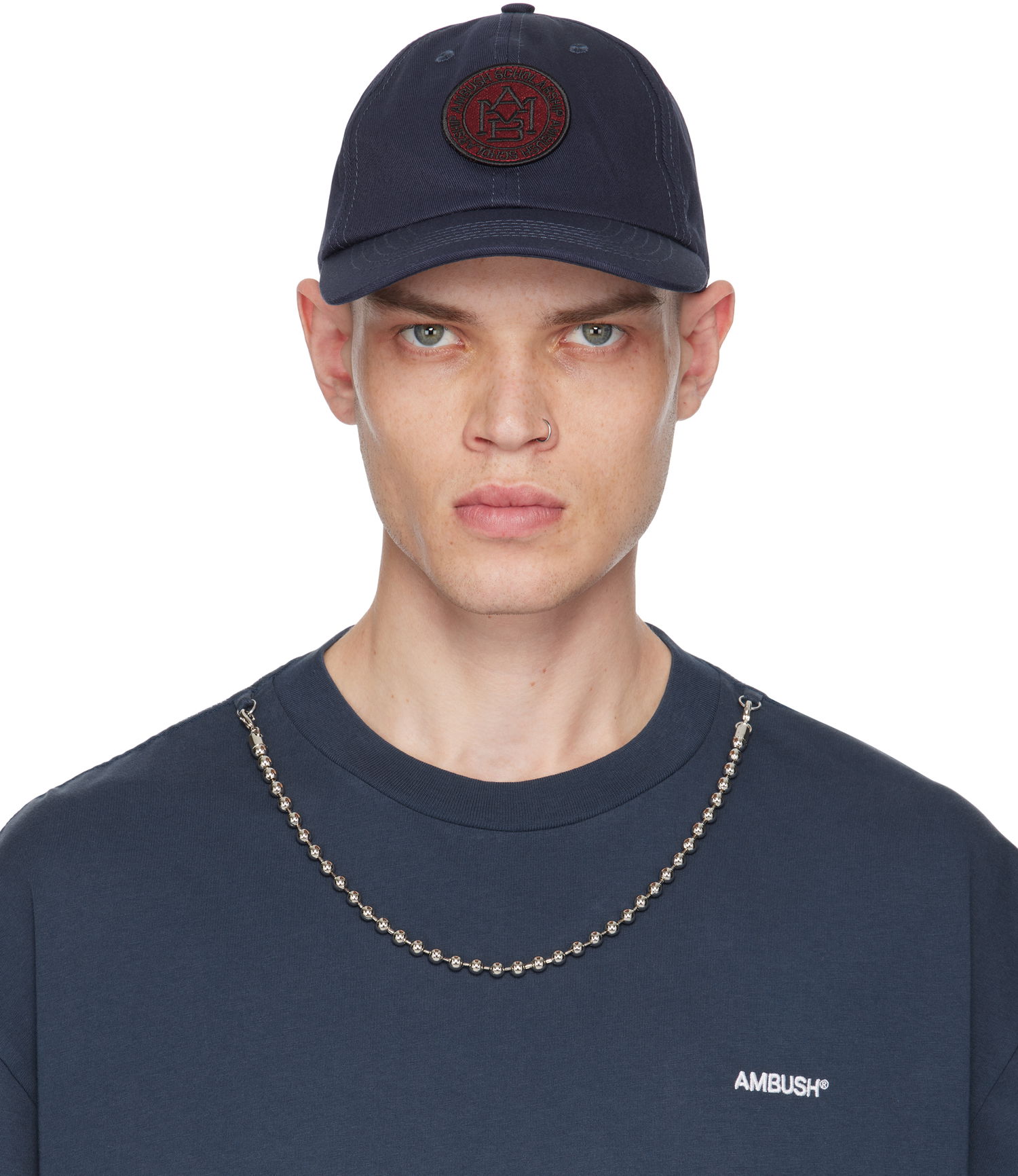 Kasket Ambush Circle Logo Baseball Cap Mørkeblå | BMLB002F24FAB0024628, 0