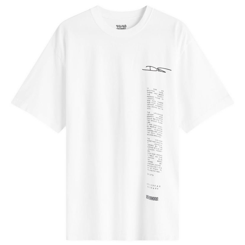 T-shirt Neighborhood Neighborhood x Rebel Dread Hardware Graphic T-Shirt, Size Large Hvid | 242PCDRN-ST02S-WHT