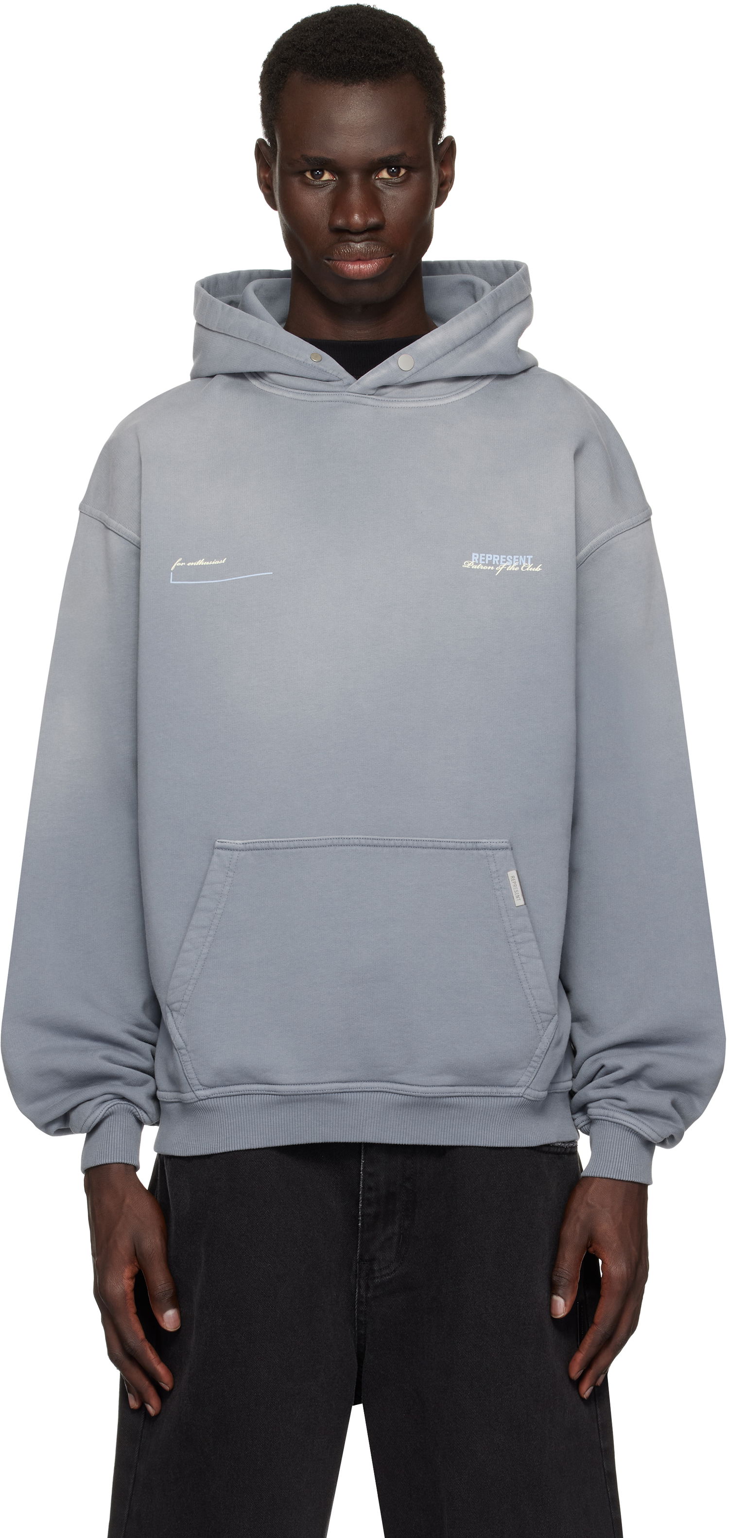 Sweatshirt Represent Clo Represent 'Patron Of The Club' Hoodie Grå | MLM4270, 0