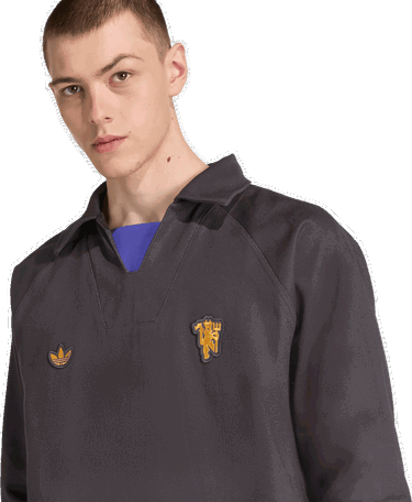 Jakke adidas Performance Manchester United Terrace Icons Track Top Grå | JX6788, 3