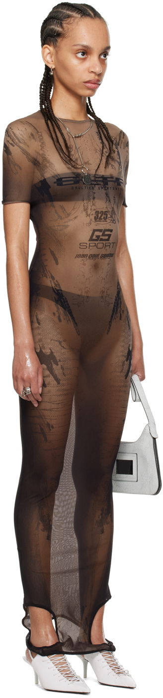 Kjole Jean Paul Gaultier Shayne Oliver Edition Maxi Dress Sort | 24/27-F-RO183-T550-6700, 1