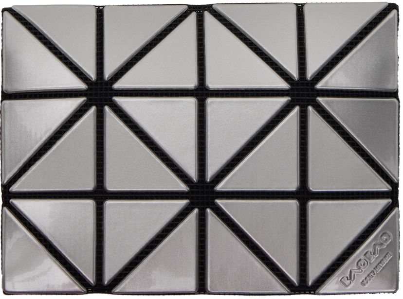 Tegnebog BAO BAO ISSEY MIYAKE Geometric Pattern Card Case Wallet Metalisk | BB46AG711