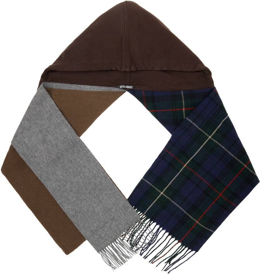 Tørklæde Ottolinger Ottolinger Deconstructed Hoodie Scarf Brun | 129-902828-01