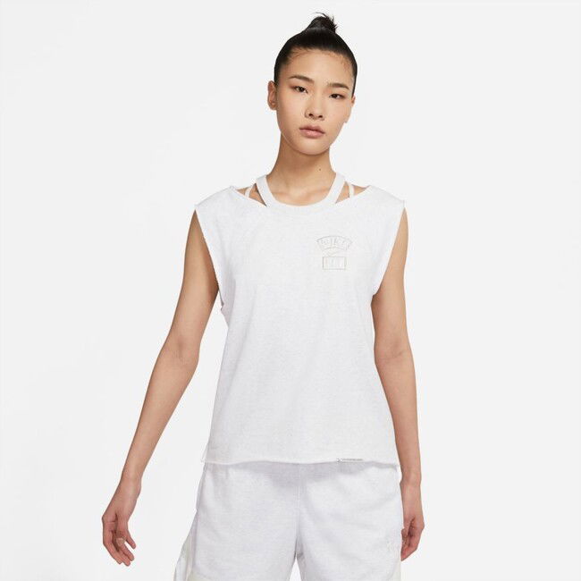 T-shirt Nike Standard Issue "Queen Of Courts" Basketball Top W Hvid | CZ7221-051, 1